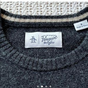Penguin black sweater crew neck